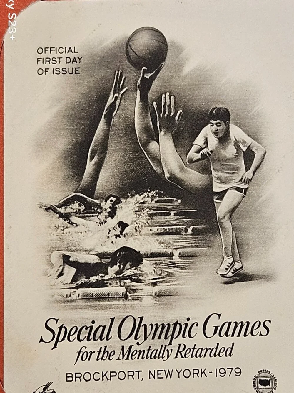 RARE COLLECTIBLE USPS 1ST DAY ISSUE SPECIAL OLYMPICS MENTALLY RETARDED STAMP FDC